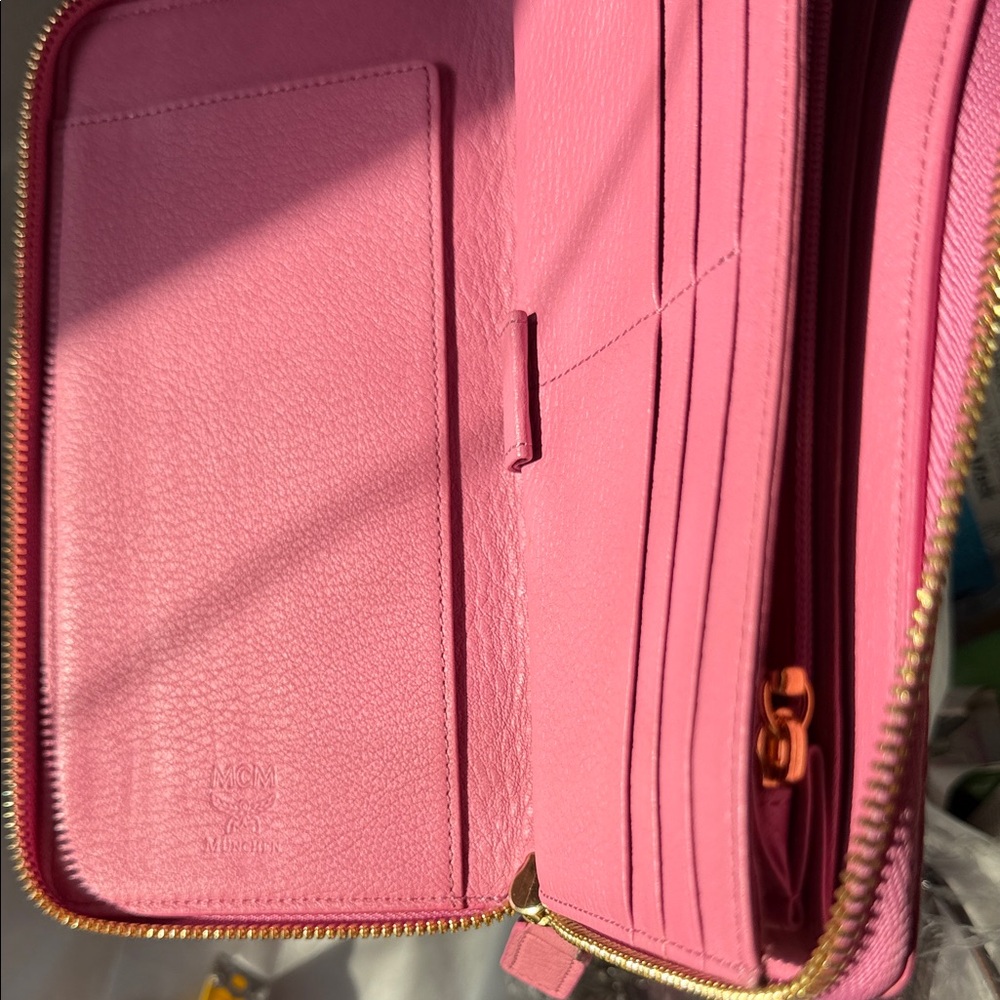 MCM Pink Wallet with Gold and Silver Studs - Picture 8 of 16
